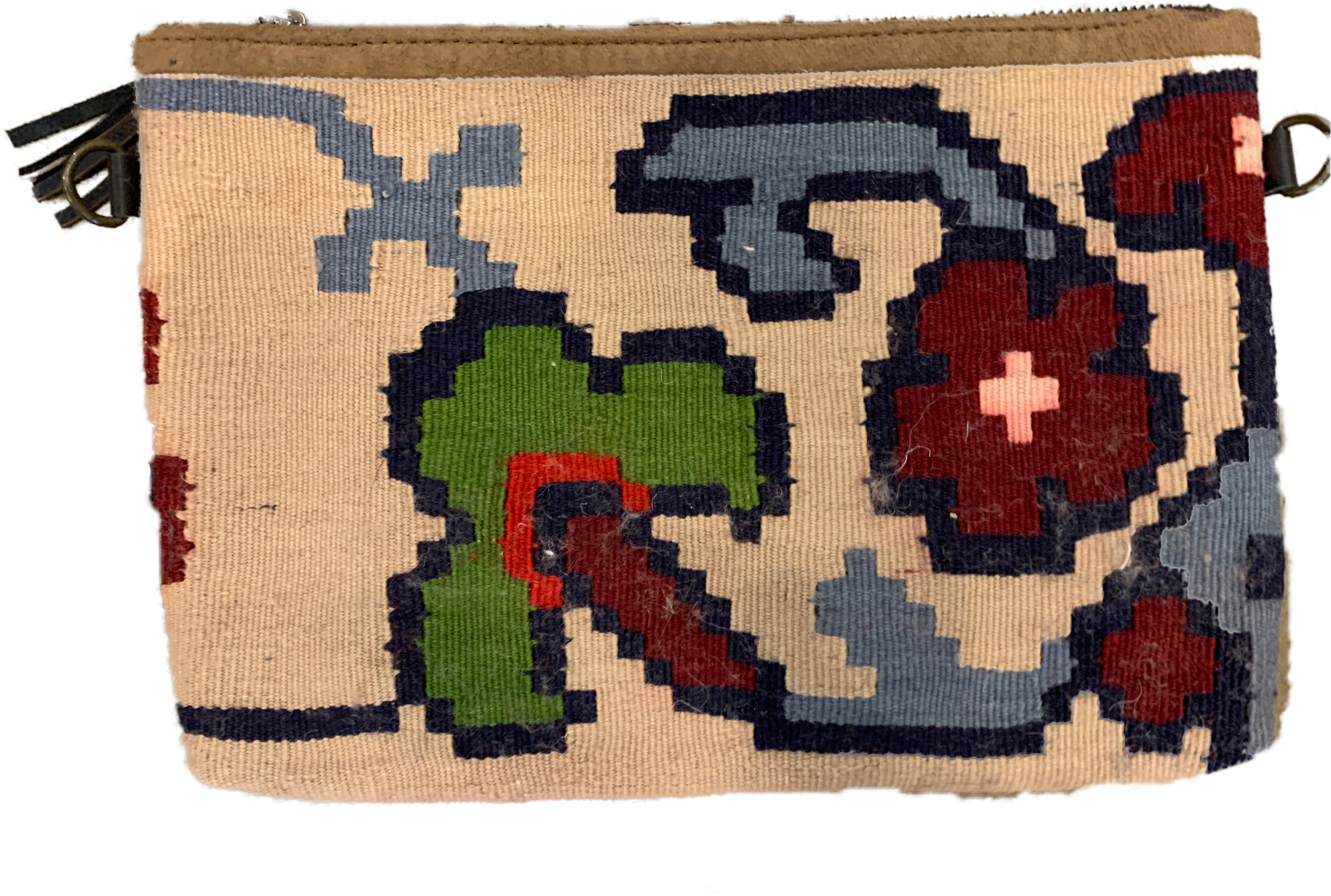 sc28 Single Side Kilim Clutch Front